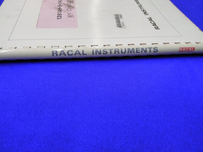 Racal Instruments, Inc. Installationshandbuch 1261 AH-S1430 VXI Chassis / 1261A