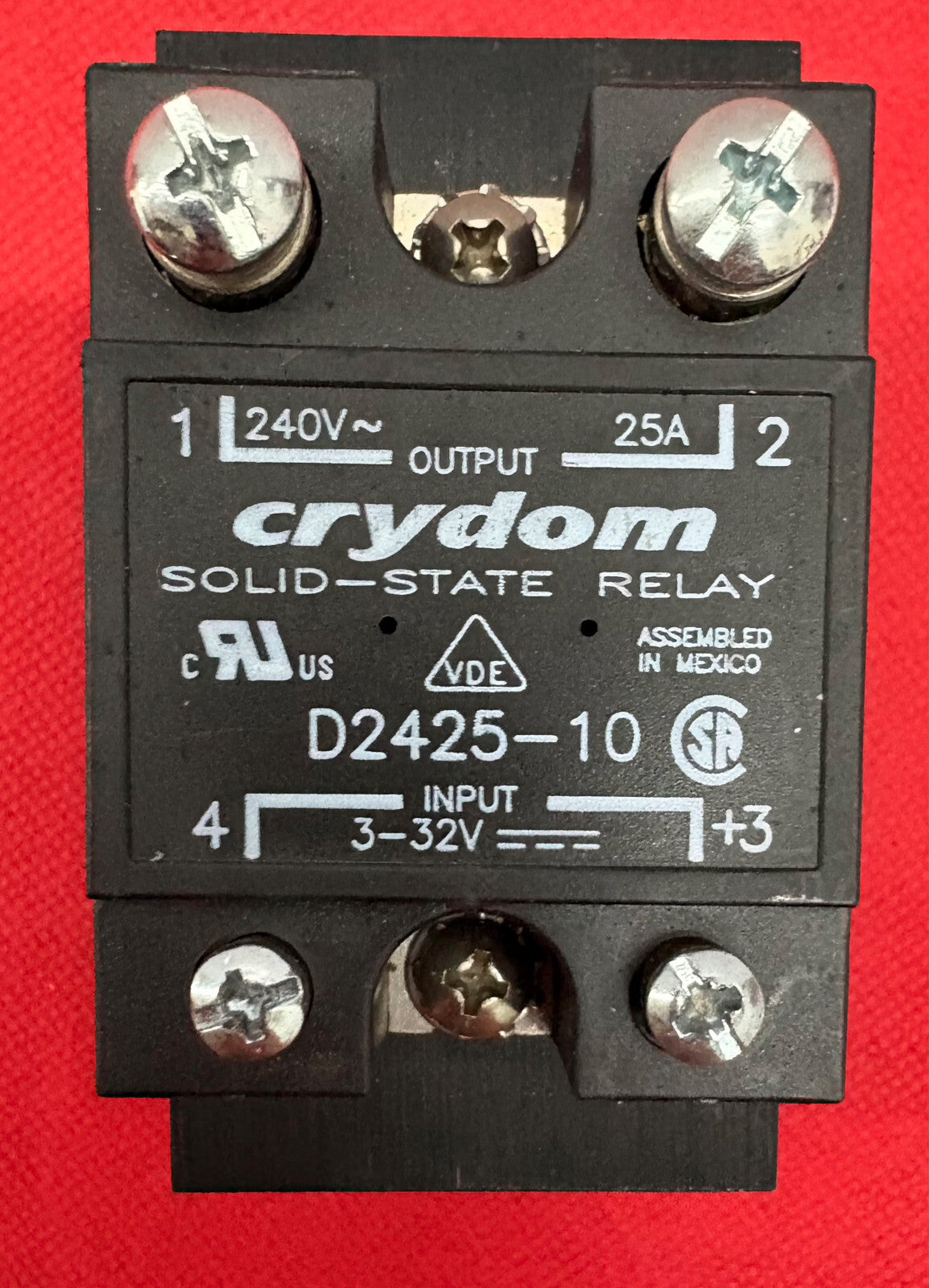 CRYDOM D2425-10 SOLID STATE RELAY W/ HS301DR
