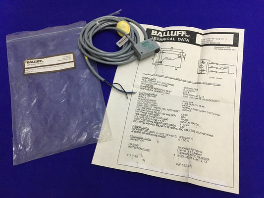 BALLUFF BOS-34K-PS-9-XB-M1-C3 10フィートコード光電センサ