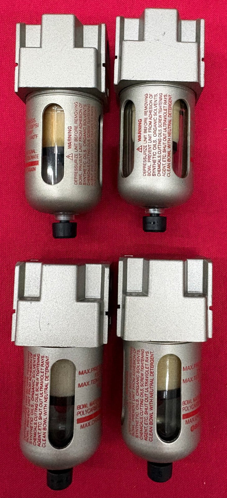 SMC AFM20-N02-CZ MODULAR PNEUMATIC MIST SEPARATOR 150PSI MAX - QTY 4