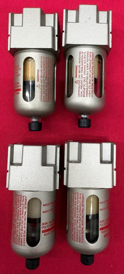 SMC AFM20-N02-CZ MODULAR PNEUMATIC MIST SEPARATOR 150PSI MAX - QTY 4
