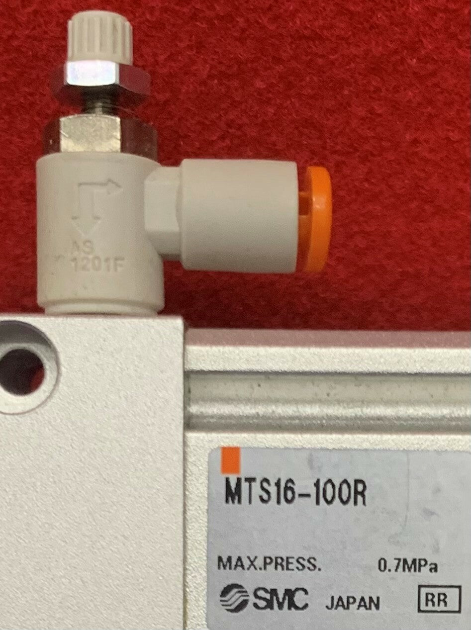 Vérin pneumatique de précision SMC MTS16-100R MTS, alésage SZ 16 mm, R = verrouillage de l'extrémité de la tête