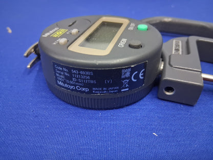 Mitutoyo Absolute 547-526 Digital Thickness Gauge 543-593BS With Case