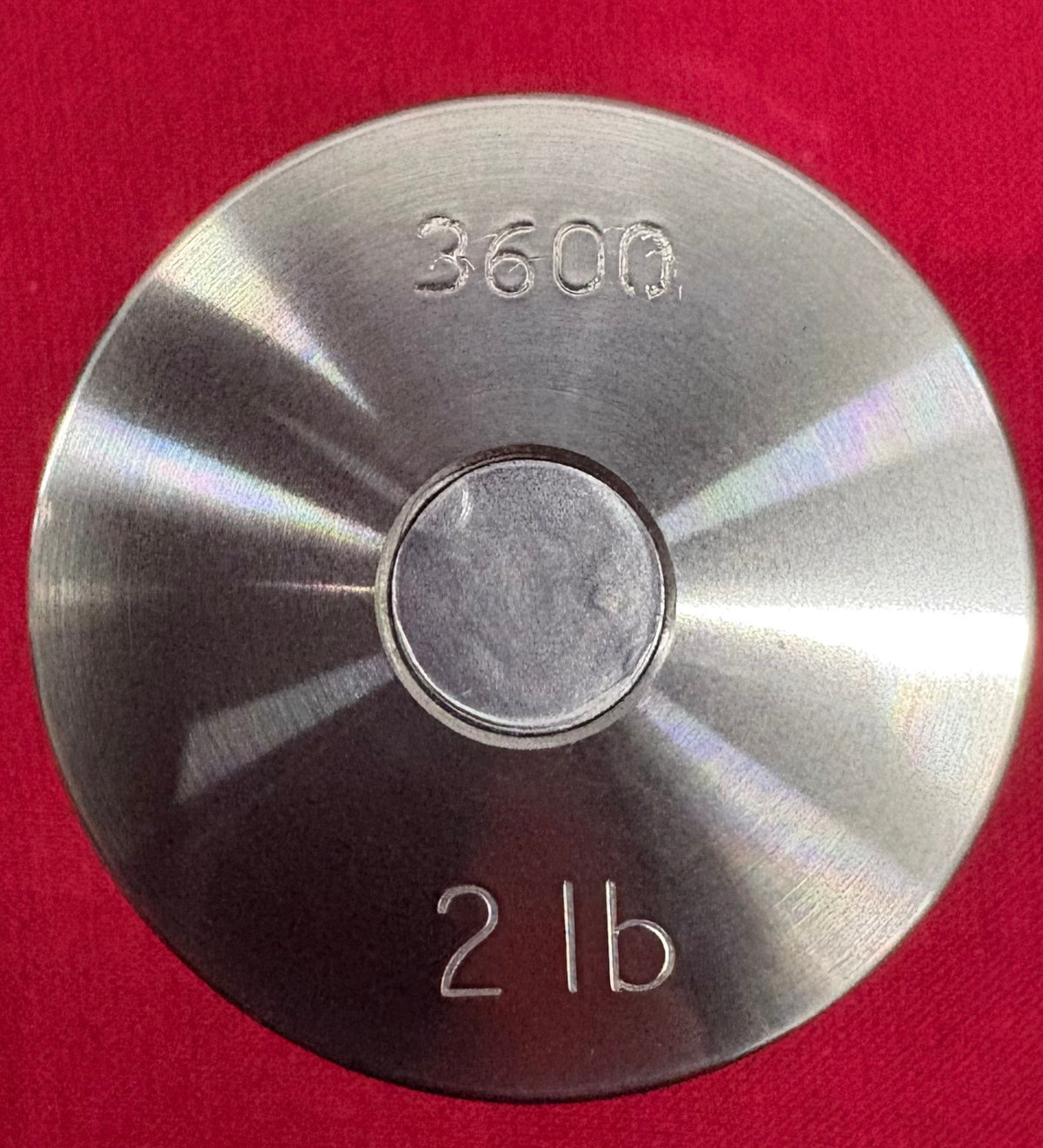 TROEMNER CL 5 2LB PRECISION CYLINDRICAL WEIGHT w/ CASE STAINLESS STEEL