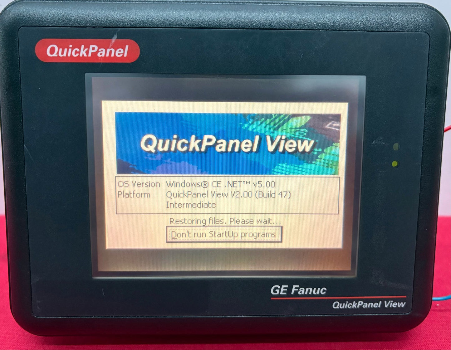 GE FANUC QUICKPANEL VIEW IC754VSI06STD-BB ES0611 24VDC OPERATOR INTERFACE PANEL