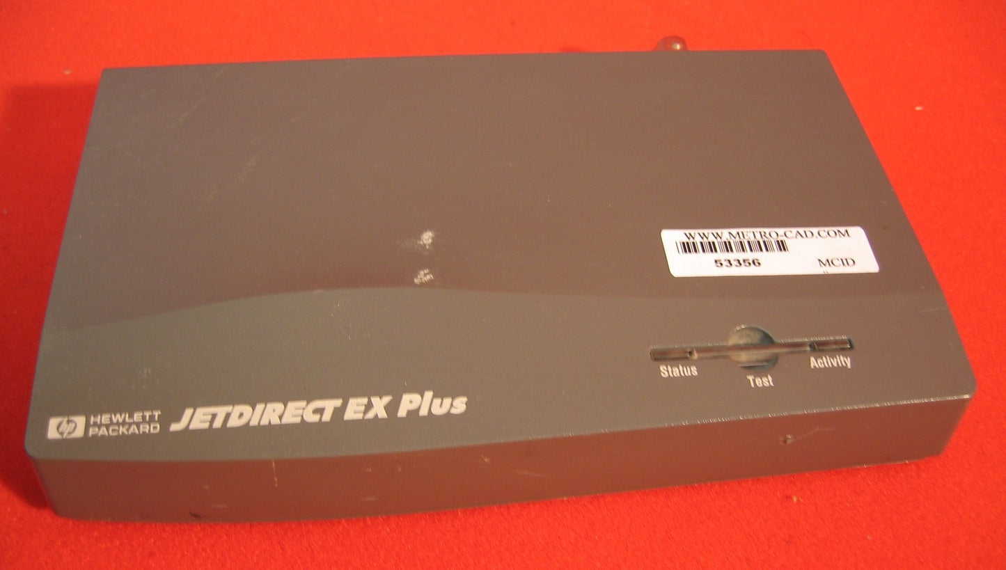 HP VCCl-1 JETDIRECT EXPLUS J2591 PRINT SERVER / NO POWER SUPPLY MODULE 13 VDC IN