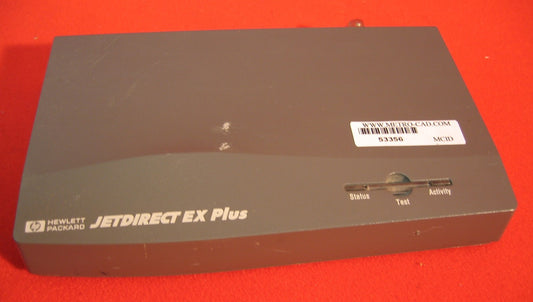 HP VCCl-1 JETDIRECT EXPLUS J2591 PRINT SERVER / NO POWER SUPPLY MODULE 13 VDC IN