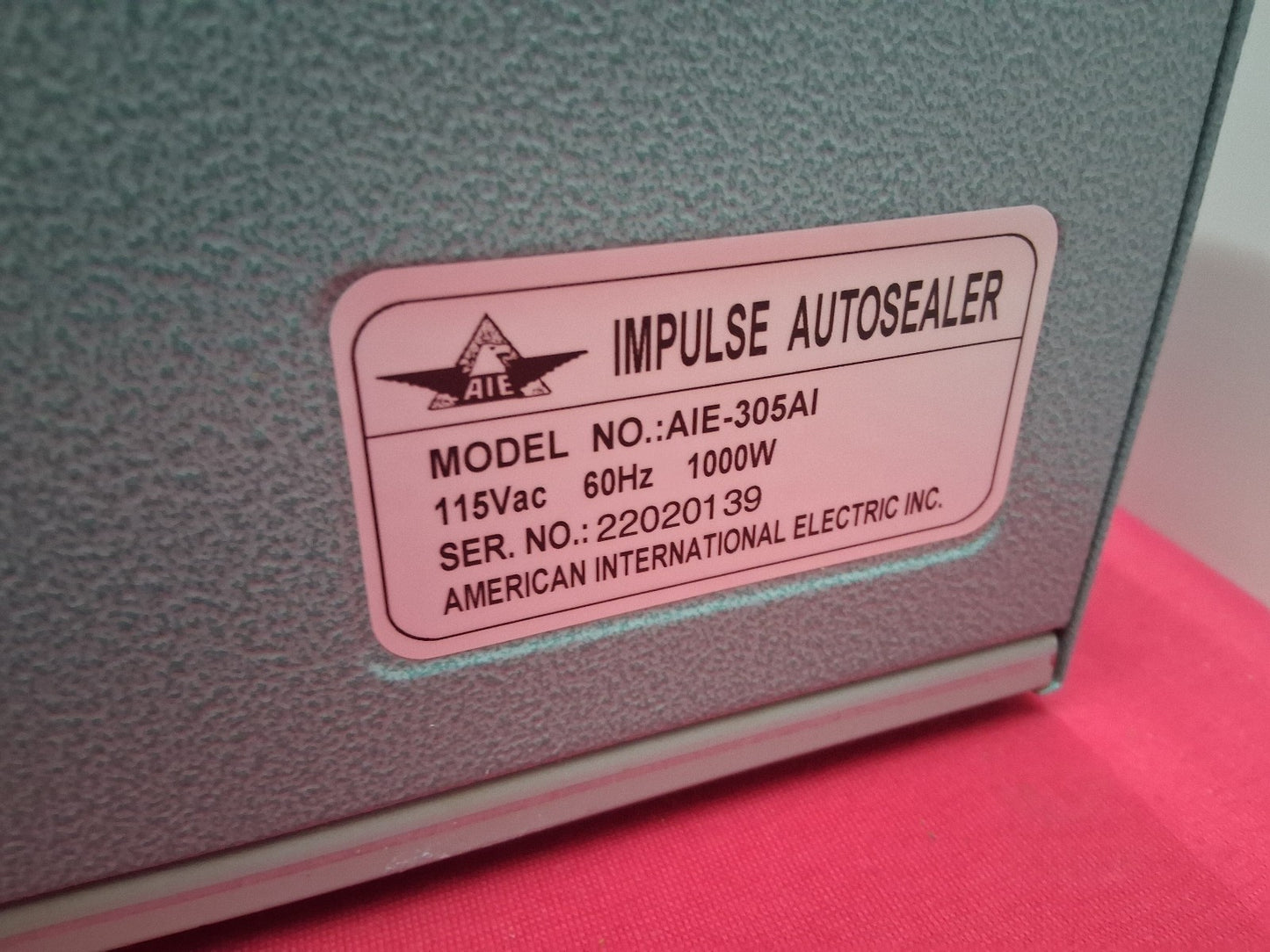 AIE-305A1 AIE-305AI 14" Automatic Impulse Sealer Heat Heavy Duty Tabletop +Pedal