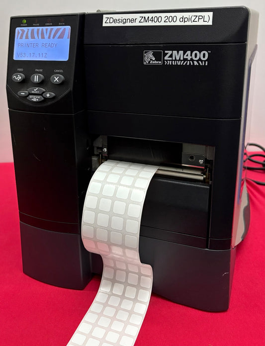 ZEBRA ZM400 THERMAL LABEL PRINTER ZM400-2001-0000T 10/100 P1032710-001 -  PARTS