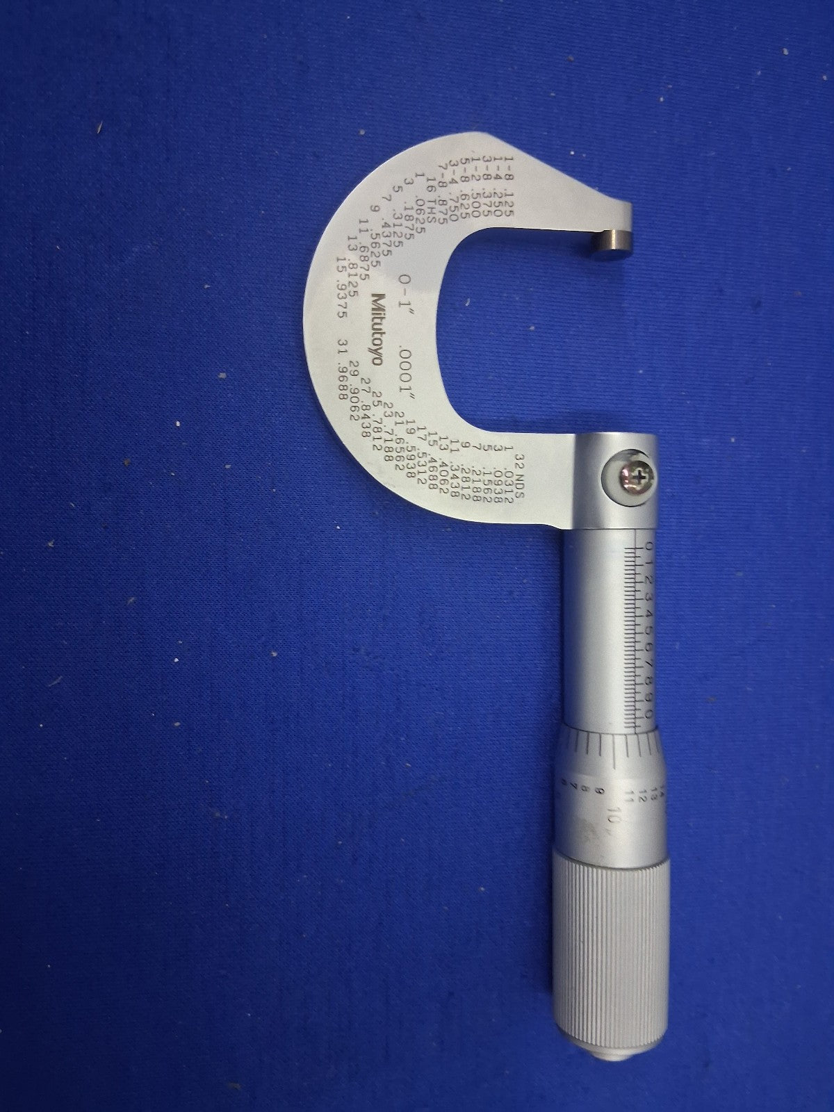 Mitutoyo 101-117 M225-1 Mechanical Outside Micrometer 1"-2" Range 0.001"