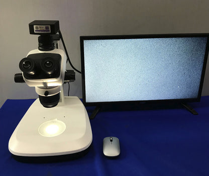 MMBT Polarizing Stereo Trinocular Video Microscope With LED Backlight 6.8-47X