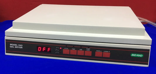 BIO-RAD 543 / N.º DE CATÁLOGO 165-1740, SECADOR DE LOSAS DE GEL, SN 184BR 1451, VOLTAJE 100/120 V 