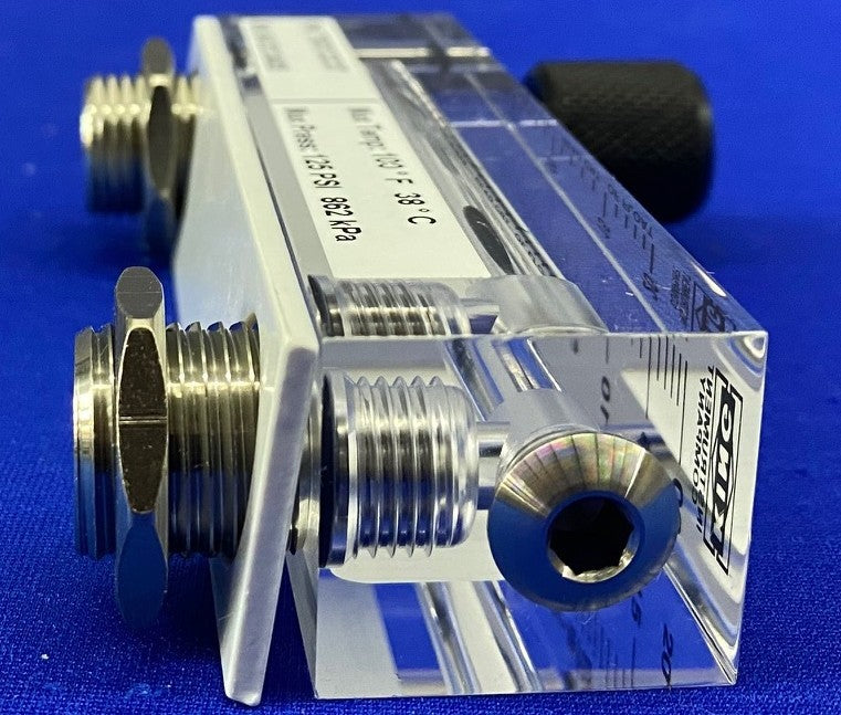 KING INSTRUMENT 75302113C07 FLOWMETER ACRYLIC 75MM/SCALE 23SCFM AIR FLOW 1/4FNPT