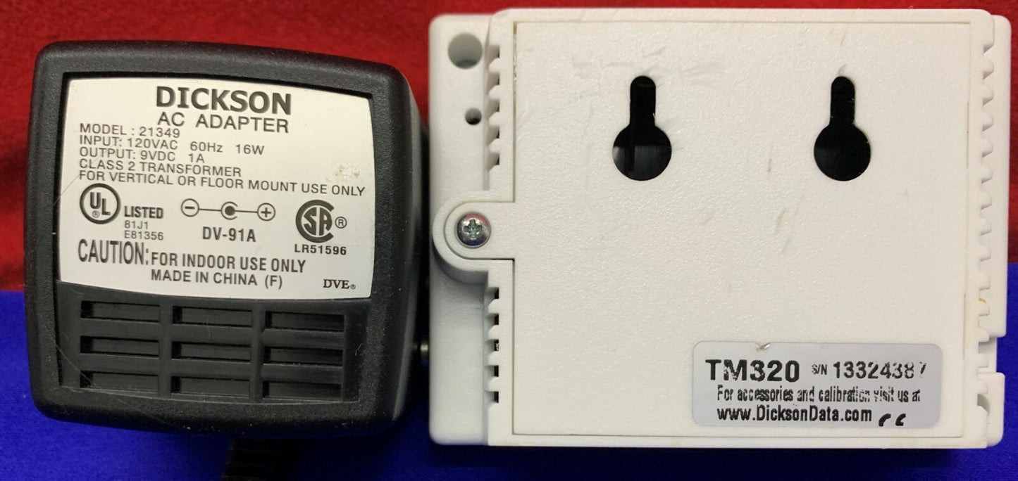 DICKSON 温度・湿度データ表示ロガー TM320 メモリカードなし