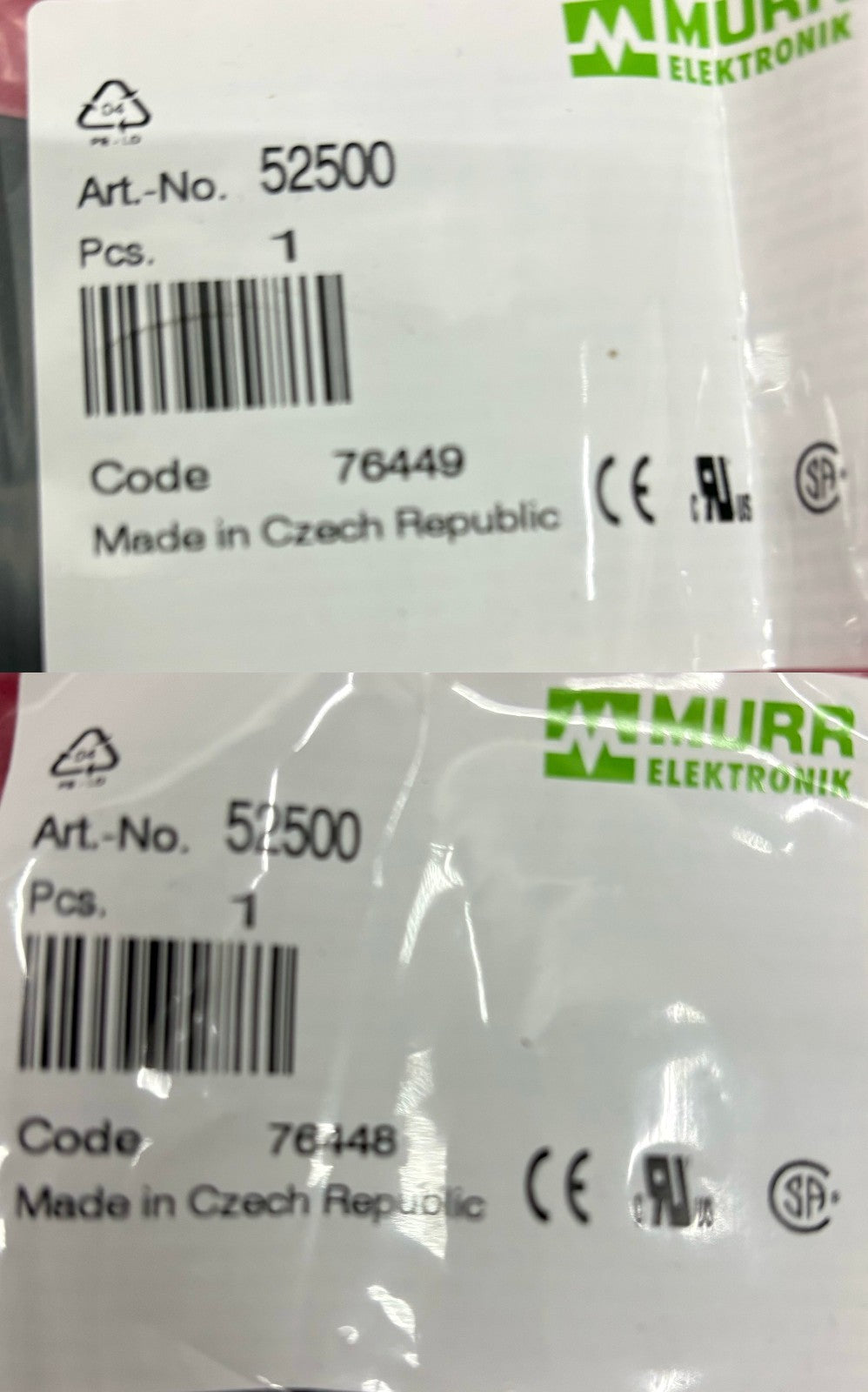QTY 6 MURR 52500 OPTOCOUPLER MODULE SLIM 6.2mm WIDE DIN RAIL-MOUNT INPUT: 10-53V