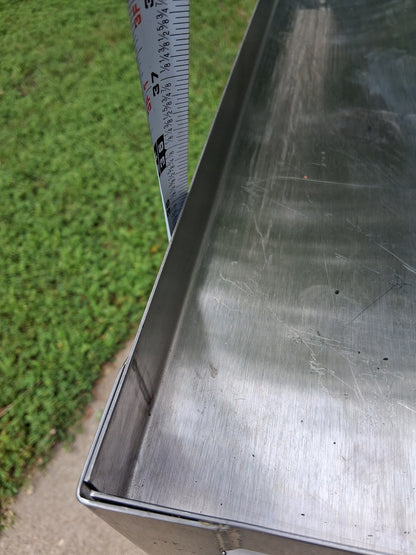 Jamco Stainless Steel Cart 18" x 36"  2 Shelf With Lips Casters Utility Cart