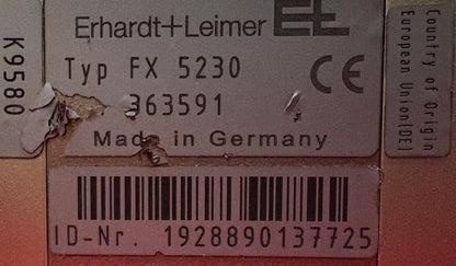 ERHARDT+LEIMER FX5230 ULTRASONIC EDGE SENSOR & DC3344 POSITION CONTROLLER PARTS