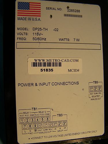 OMEGA DP25-TH-02 1/8 DIN PRECISION THERMISTER METER
