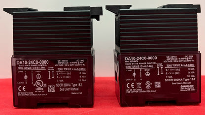 WATLOW DIN-A-MITE DA10-24C0-0000 SOLID STATE POWER CONTROL - 1 LOT QTY 2