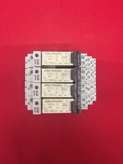 Allen Bradley 700-HLT12 Terminal Block Relay CAT. 700-TBR 224 Ser A 1 lot of 4