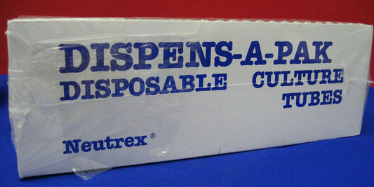 Tubes de culture jetables NEUTREX DISPENS-A-PAK 13 x 100 mm