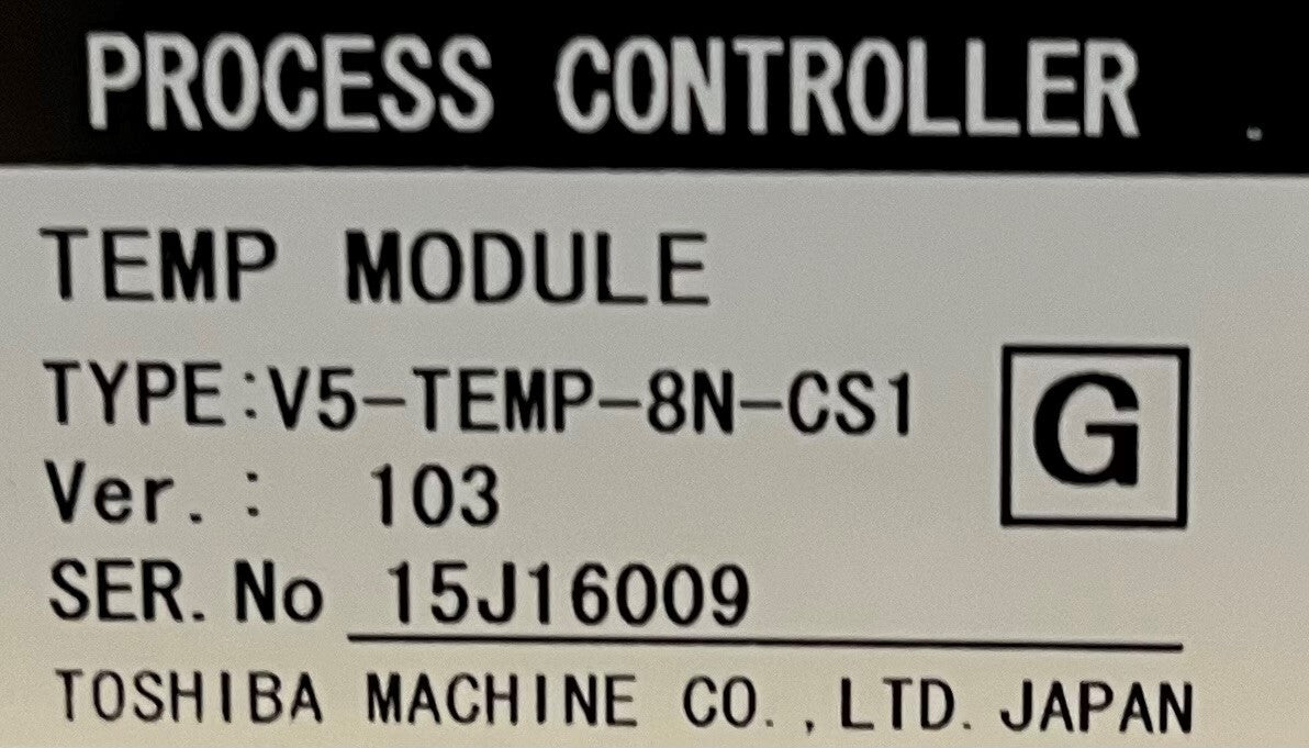 Contrôleur de processus de module de température Toshiba V5-TEMP-8N-CS1 Ver. 103 Moulage par injection