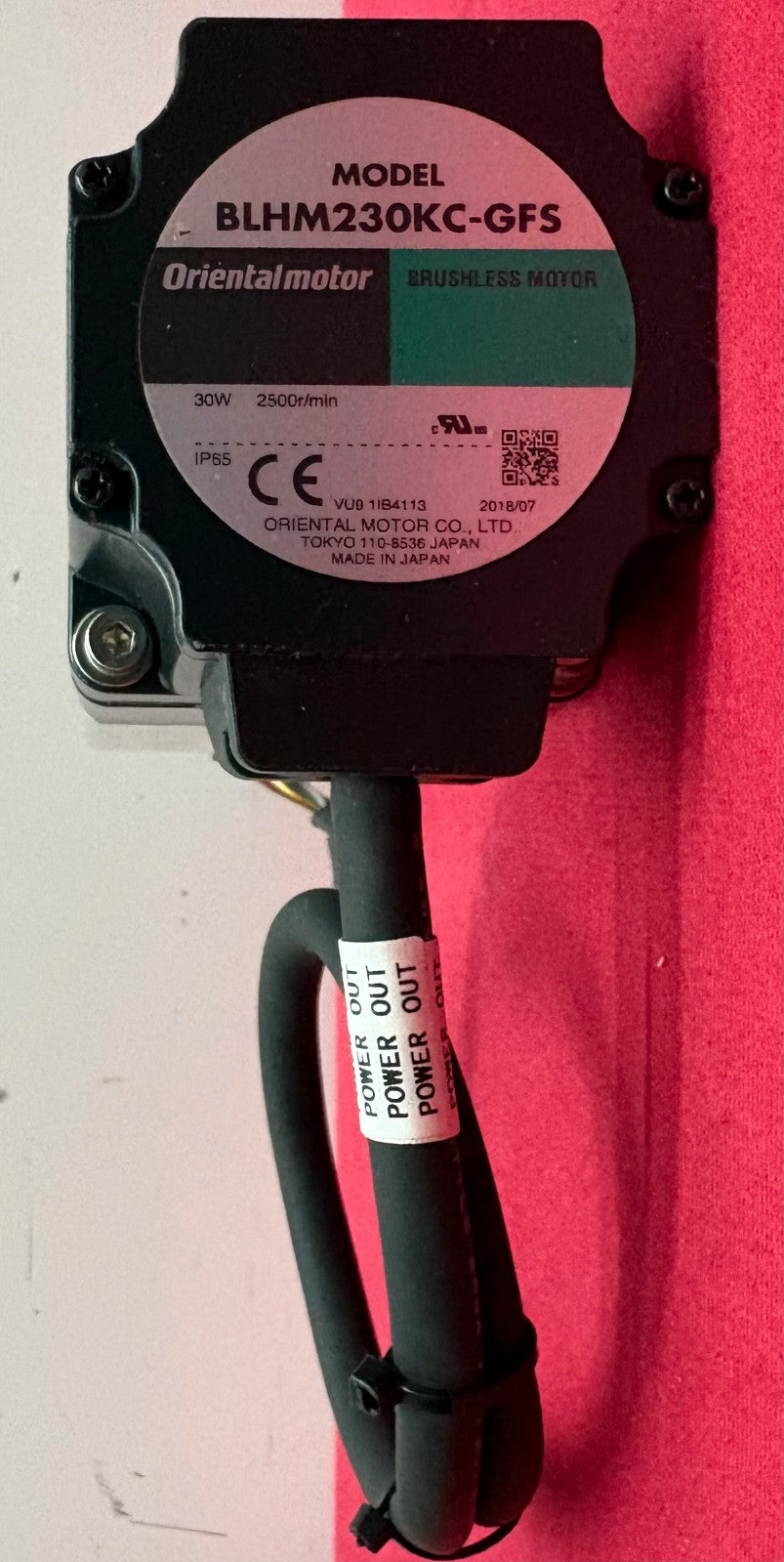 ORIENTALMOTOR ORIENTAL MOTOR  BRUSHLESS MOTOR BLHM230KC-GFS w/ GFS2G20 GEAR HEAD