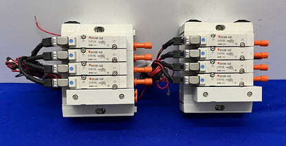 SMC 5000 SERIES SS5Y5-1010983-01-3 MANIFOLD SY5140R-5LOZ SOLENOID VALVES - QTY 2