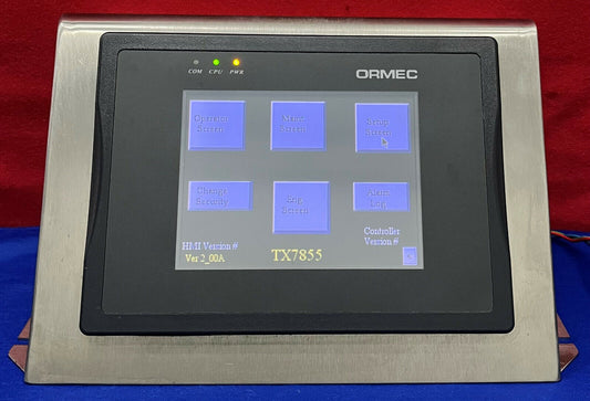 ORMEC MMI-8056 Operator Interface Color Display Touch Screen w/Enclosure