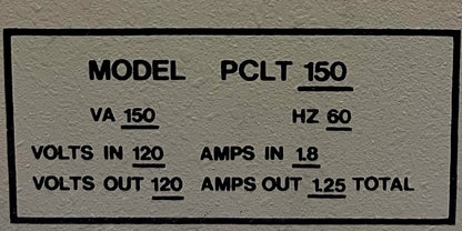 LINETAMER PCLT 150 CONDIZIONATORE DI LINEA 150VA 60HZ IN 120 OUT 120