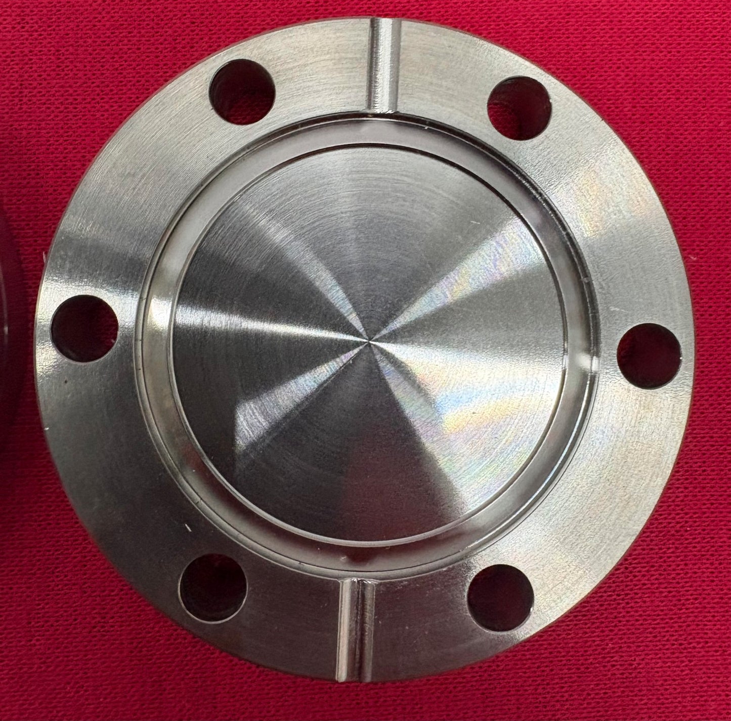 CONFLAT FLANGE BLANK DOUBLE SIDED 2 3/4” STAINLESS STEEL FITTING - 1 LOT QTY 3