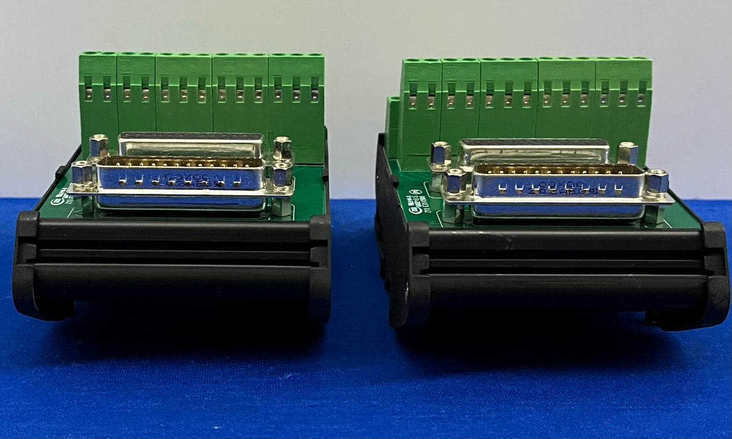 AMERICAN ELECTRICAL LDSUB-25-MF 25 PIN Dsub to TERMINAL BLOCK - 1 LOT OF QTY 2