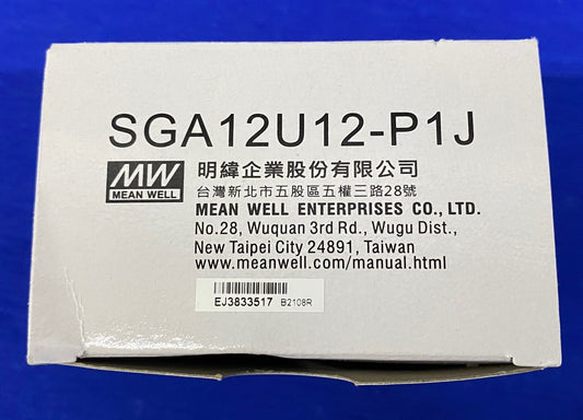 MW MEANWELL MEAN WELL SGA12U12-P1J AC/DC WALL MOUNT ADAPTER 12V 12W