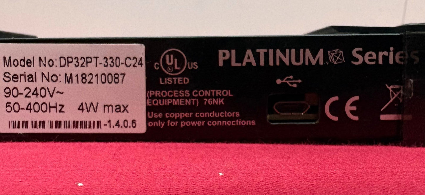 OMEGA DP32PT-330-C24 PLATINUM SERIES DIGITAL PANEL METER 4-DIGIT