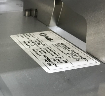 MSI Machine Solution Inc. Modelo: FFS1075S-350 PLEGADO Y DOBLADO EN FORMA DE GLOBO