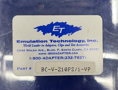 ADAPTADOR DE EMULADOR DE MONTAJE SUPERFICIAL BC-V-210PZ/1-VP DE TECNOLOGÍA DE EMULACIÓN ET 