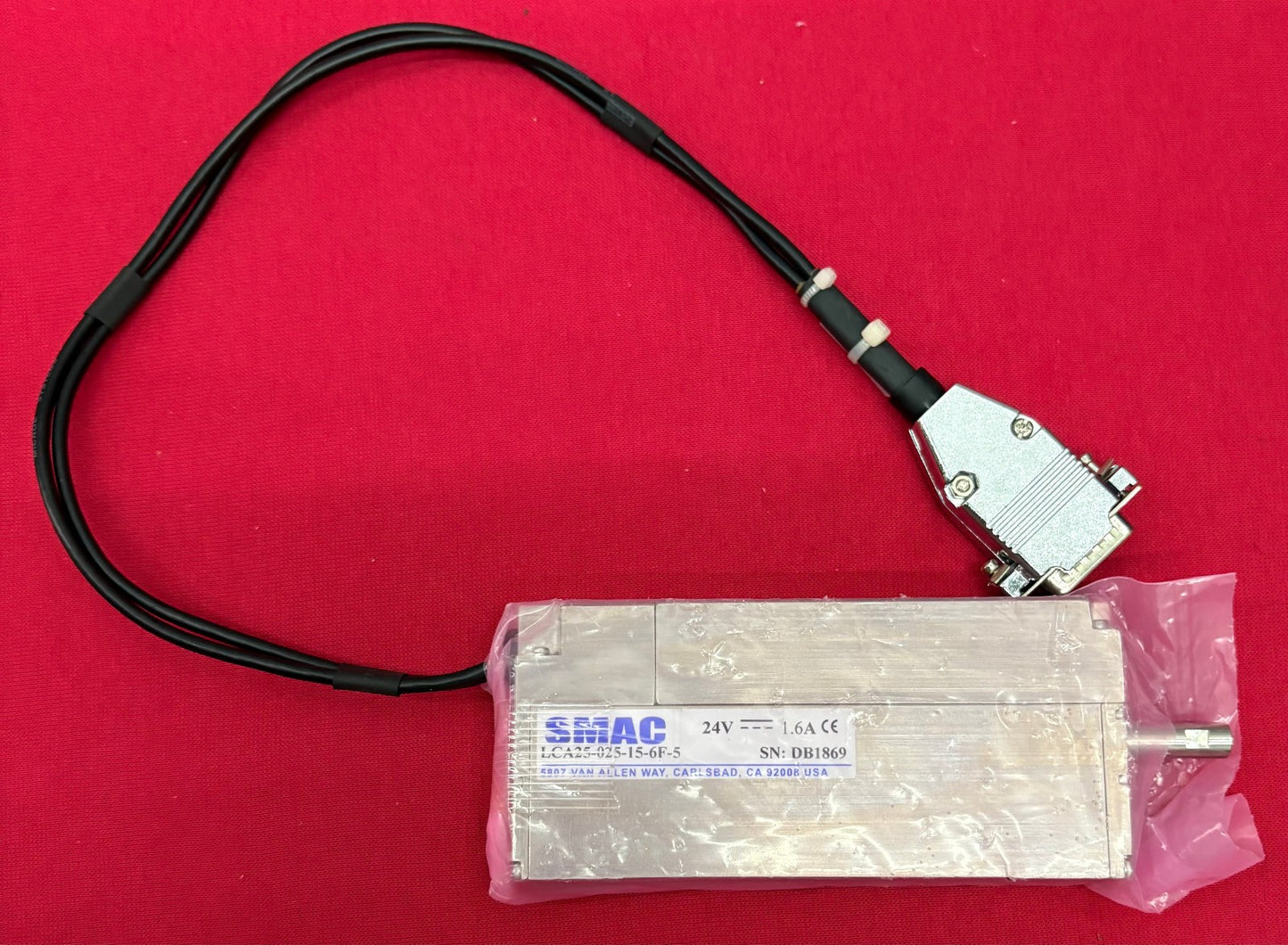 SMAC LCA25-025-15-6F-5 MOVING LINEAR ACTUATOR STROKE 25mm