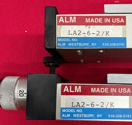 ALM LA2-6-2/K POSITION LINEAR CROSS-ROLLER SLIDE STAGE  - 1 LOT QTY 2
