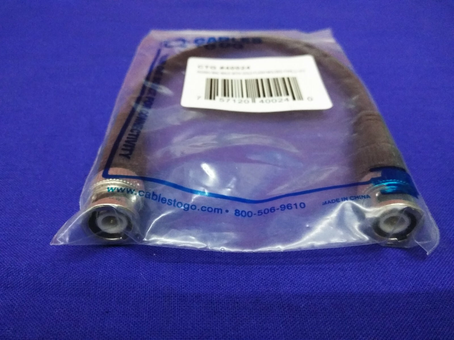 LOT VON 8 KABELN ZUM MITNEHMEN CTG#40024 RG-59-KOAXL/MIT SCHNELLTRENNUNG 