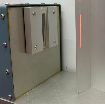 TECHMET LASERMIKE 500-01 MICROMETER W/ 500-02 LASER SCANNER - FOR PARTS/REPAIR