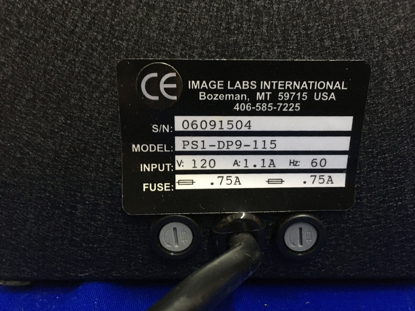 ALIMENTATION LINÉAIRE POUR CAMÉRA CCD PS1-DP9-115 IMAGE LABS INTERNATIONAL