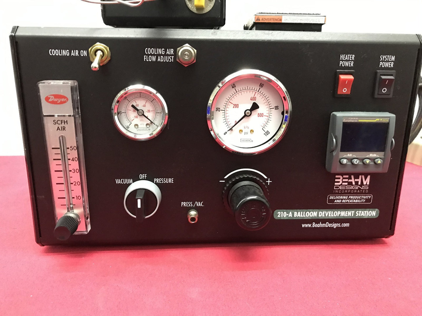 BEAHM DESIGN 210A HOT AIR STATION / HOT AIR BOX / BALLOON DEVELOPMENT STATION