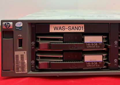 HP PROLIANT DL380 6 SLOT FOR HD 6 GB HOT SWAP - NO HD - NO MEMORY - PARTS/REPAIR