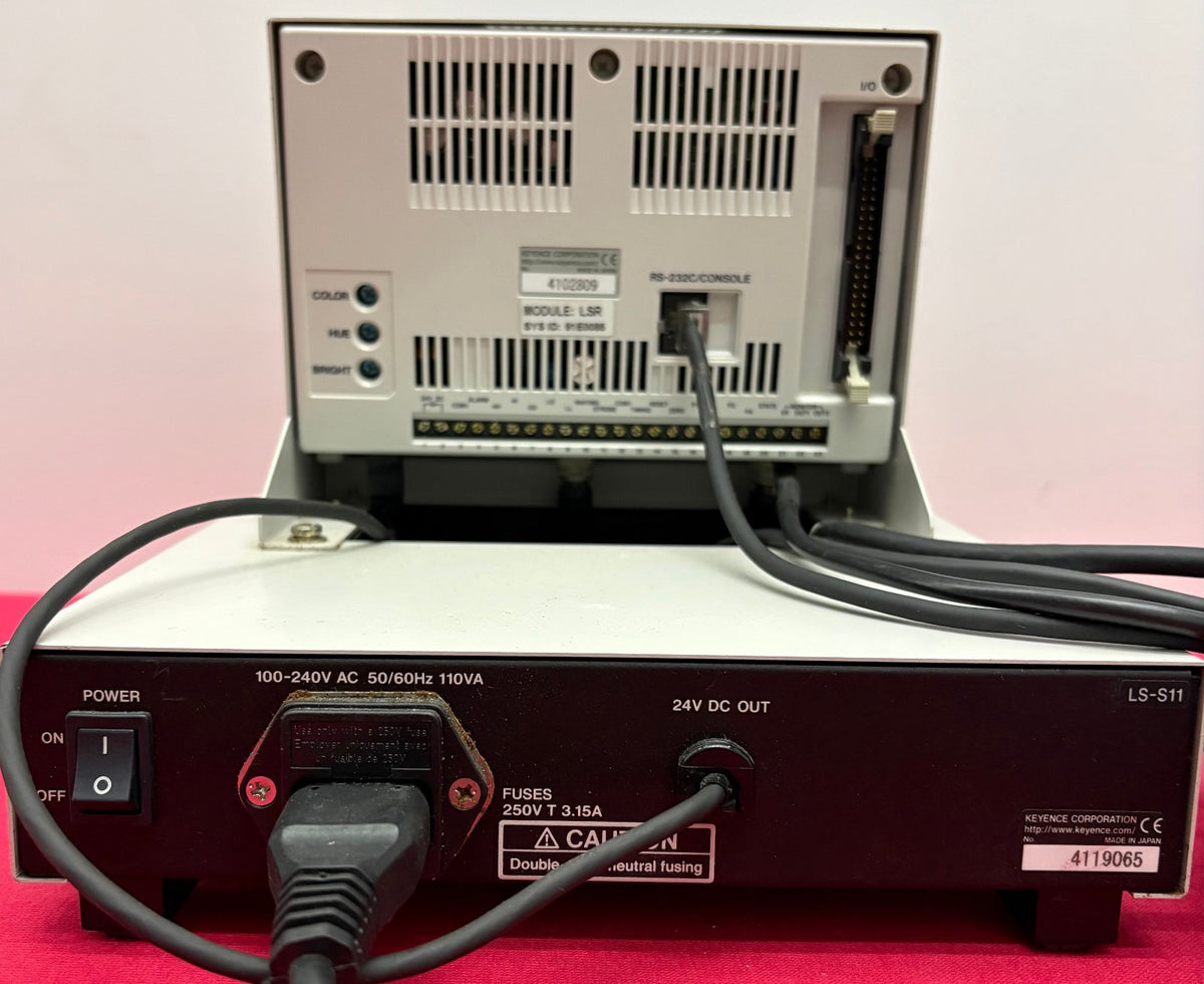 KEYENCE LS-7501 LSR HIGH ACCURACY DIGITAL LASER MICROMETER SENSOR CONTROLLER