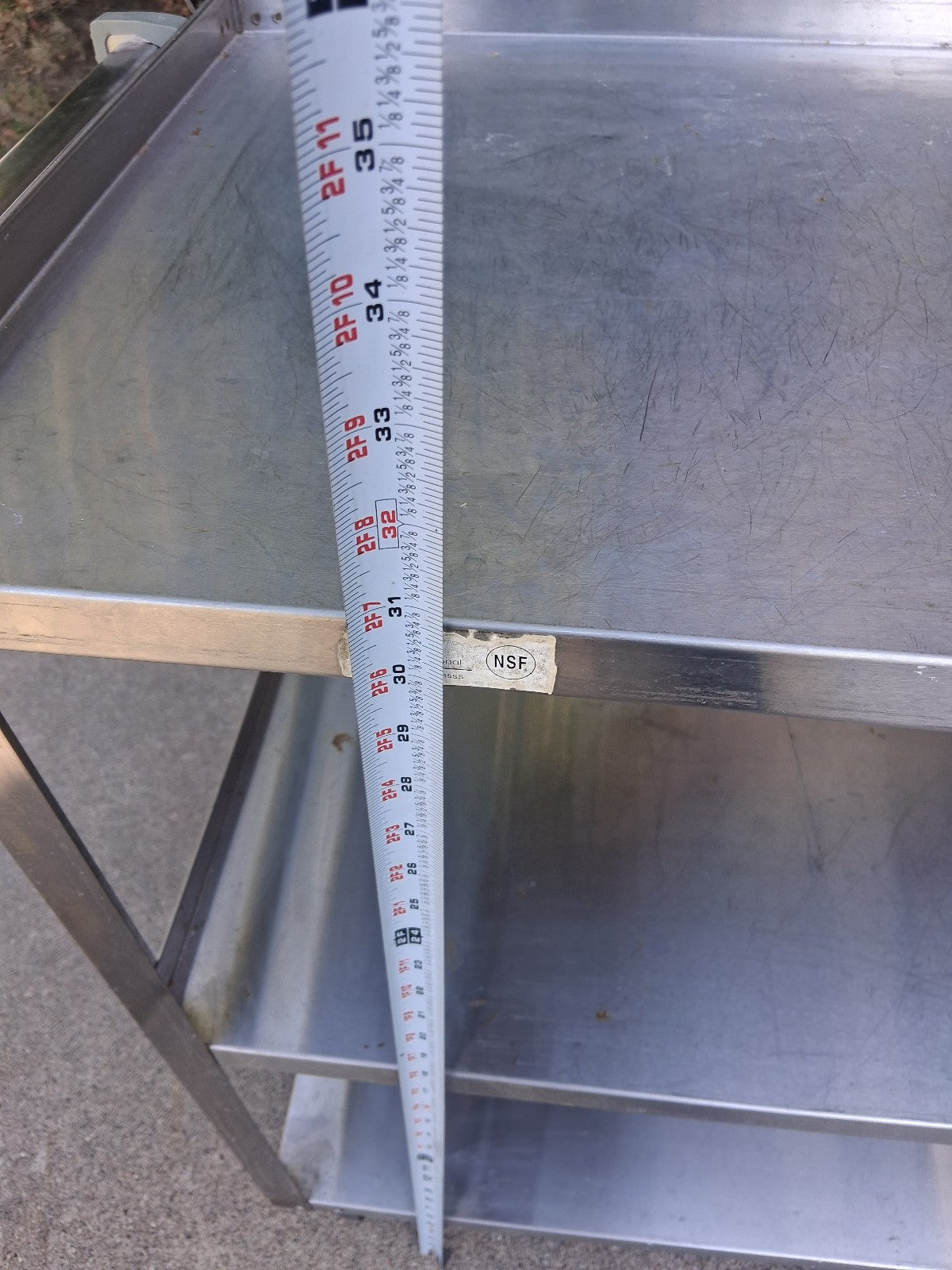 UPDATE INTERNATIONAL BC-2415SS STAINLESS STEEL BUS CART 3 SHELF 24" X 16" X 31"