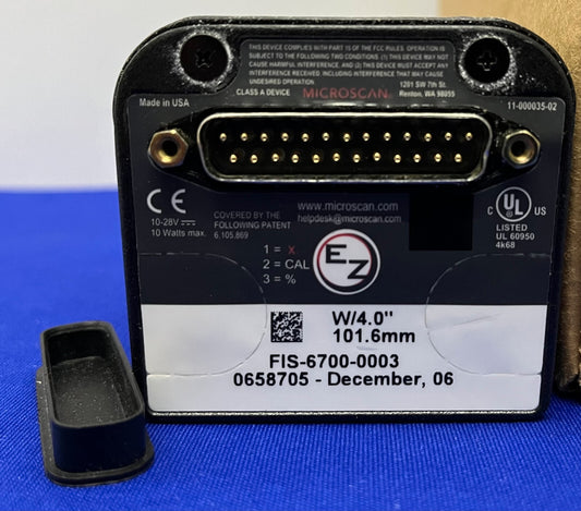 MICROSCAN SCANNER QUADRUS EZ FIS-6700-0003 LETTORE CODICI A BARRE VERIFICATORE PARTI/RIPARAZIONE 