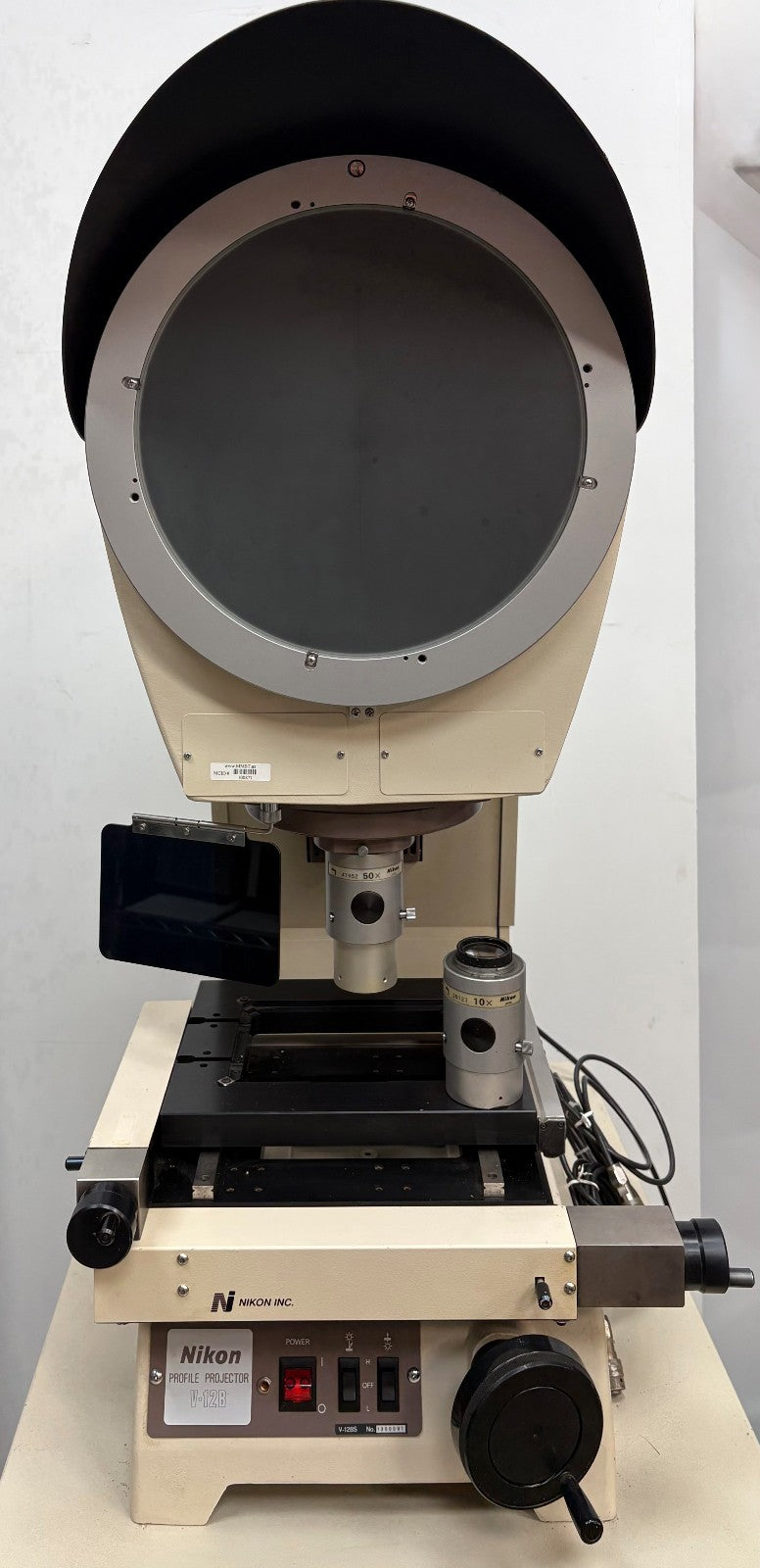 NIKON V-12B PROFILE PROJECTOR COMPARATOR V-12BS - ITEM IS FOR PARTS REPAIR
