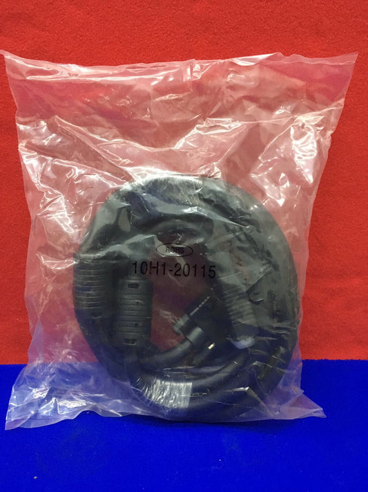 NEU - 10H1-20115 SVGA-KABEL MIT FERRITEN, SCHWARZ, HD15-STECKER, 15' LÄNGE