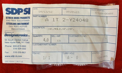 SDP/SI アセタールプラスチックギア、真鍮ハブ付き A 1T 2-Y24048 GR.MOLD.SP.24P。