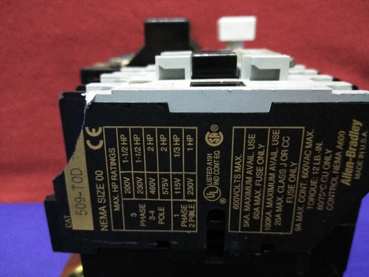 Allen-Bradley Allen Bradley AB 509-TOD Spannungsstarter 